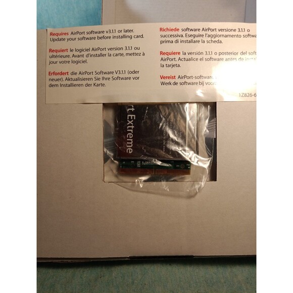Apple AirPort Extreme wireless card M8881LL/A A1026 Open Box - Picture 2 of 3